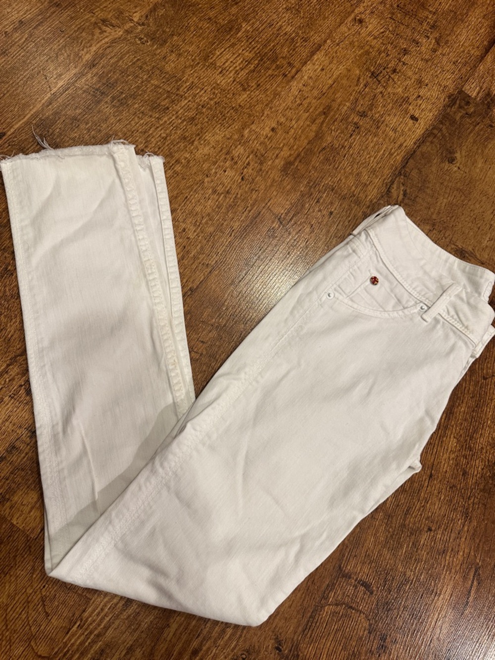 Hudson Jeans White Women's Straight-Leg Jeans